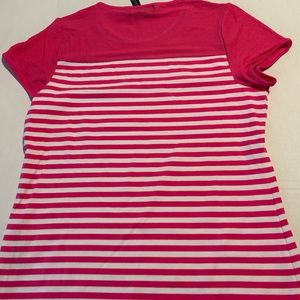 Ralph Lauren Active Women’s Pink/White Short Sleeve NWT XL